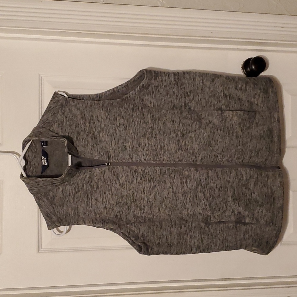 Land's End Sweater Fleece vest, gray, 2X